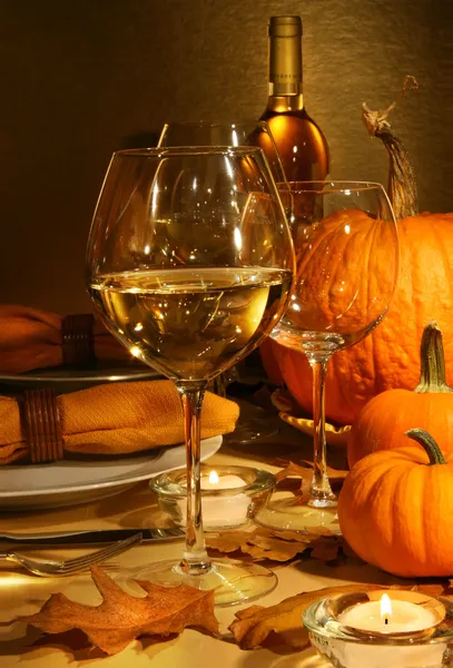 Вино на День Благодарения — стоковое фото
