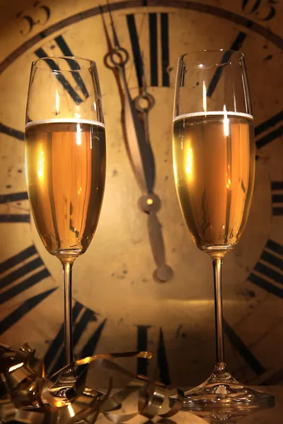 新年を迎える準備ができているシャンパン — ストック写真