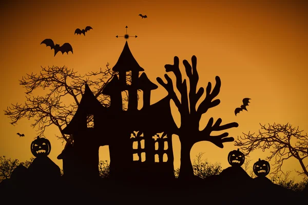 Nawiedzony dom halloween — Zdjęcie stockowe