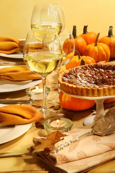 Conjunto de mesa para Acción de Gracias — Foto de Stock