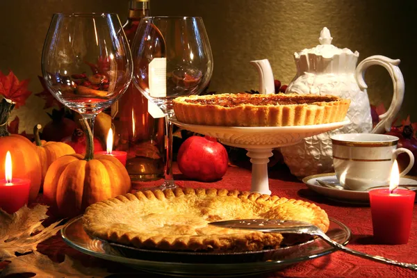 Десерты на День благодарения — стоковое фото