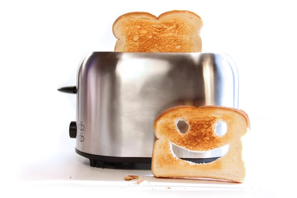 Tost makinesi dilim tost — Stok fotoğraf