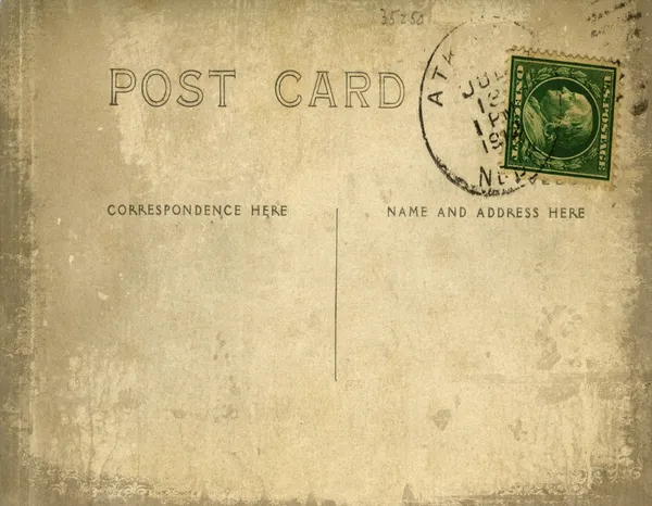 Vintage Postkarte mit grungy Hintergrund — Stockfoto