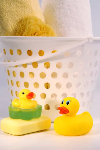 Patos com toalhas — Fotografia de Stock