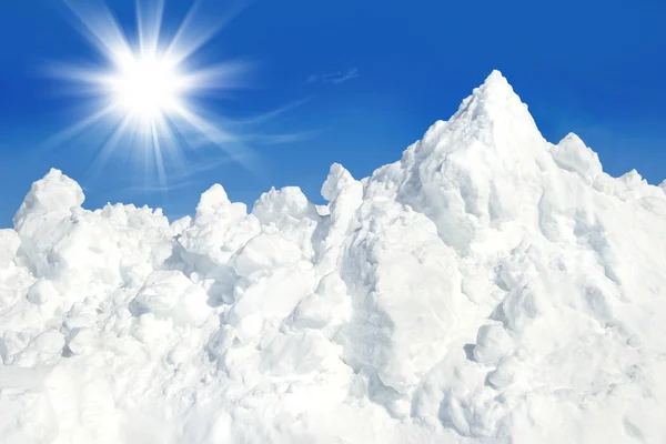 Гора снега — стоковое фото