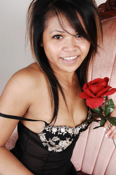 Retrato de una chica asiática . —  Fotos de Stock