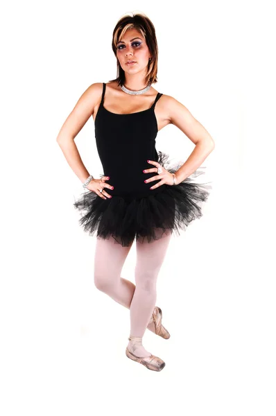 Eine junge schöne Ballerina tanzt. — Stockfoto