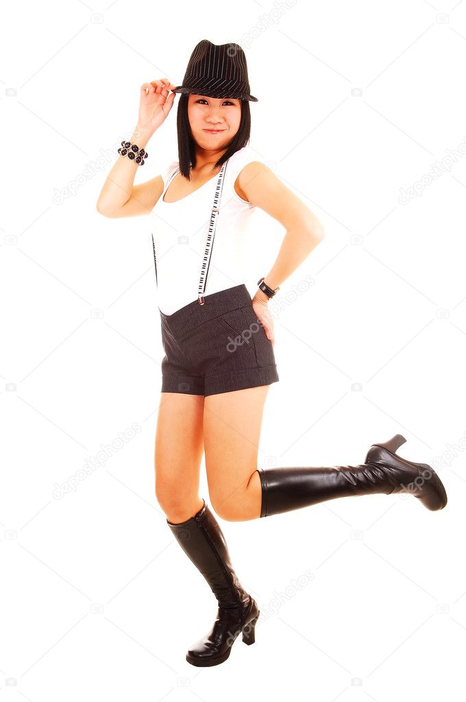 girl in boots