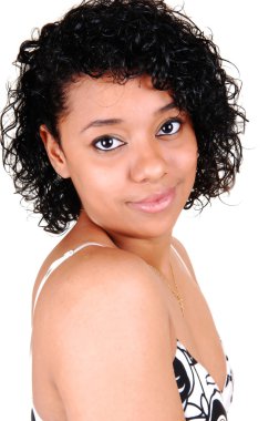 Headshot of Hispanic girl. clipart