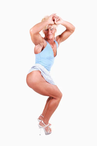 Bodybuilding-Frau. — Stockfoto