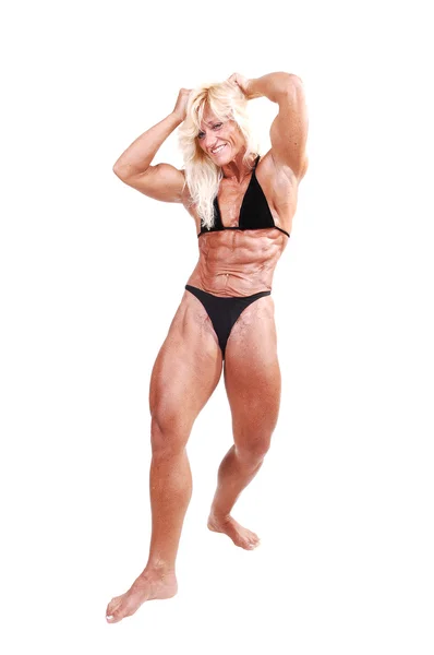 Kadın vücut geliştirme. — Stok fotoğraf