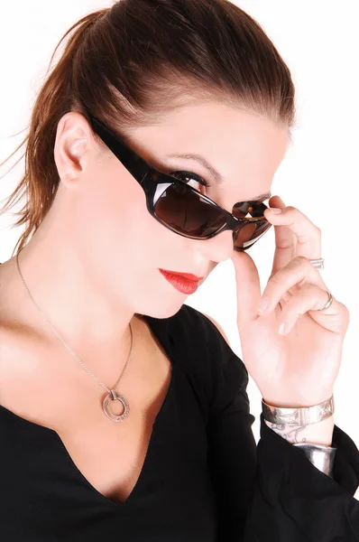Lady with sunglasses. — Stock Photo, Image