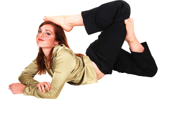 Acrobatic girl. — Stock Photo, Image