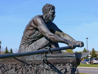 Rower statue clipart