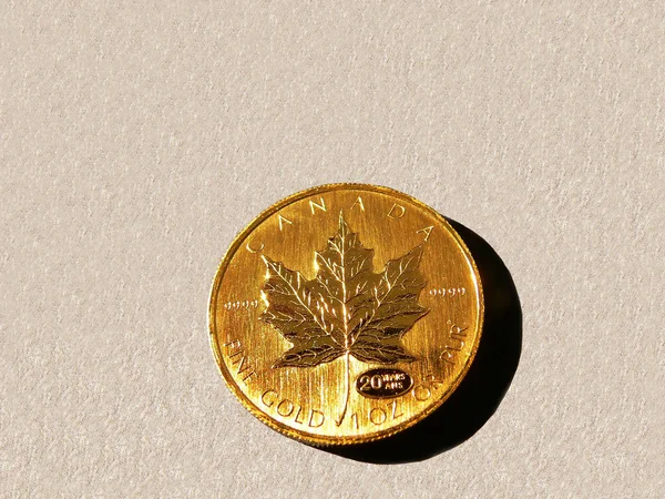 Canadian gold coin — Stock Photo, Image