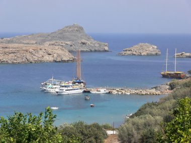 Island of Mykonos. clipart