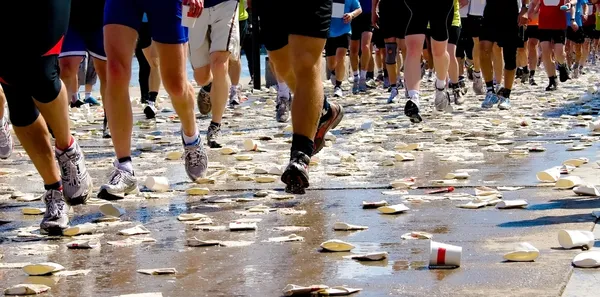 Maratona de corredores — Fotografia de Stock
