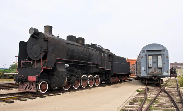 Parní lokomotivou — Stock fotografie