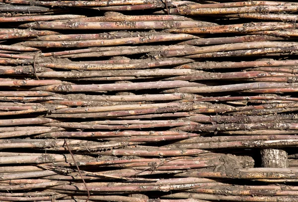 Texture of woven wood. — Stock Photo, Image
