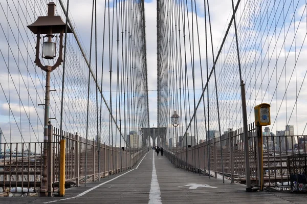 Brooklyn Bridge cesta — Stock fotografie