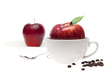 Apples in a cup clipart