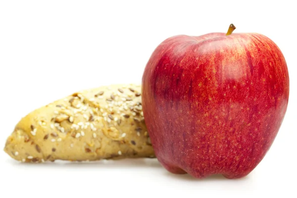 Az Apple és a kenyér — Stock Fotó