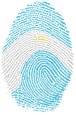 Argentina flag Fingerprint clipart