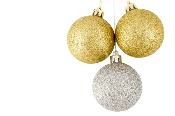 Three Christmas balls — Stock Photo, Image