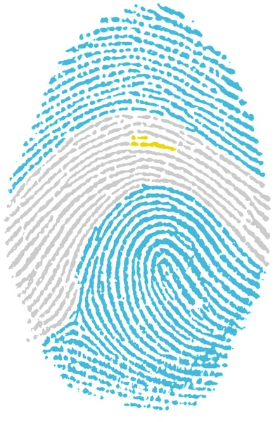Argentina flag Fingerprint — Stock Photo, Image
