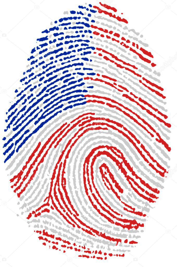 Usa flag Fingerprint