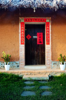 Traditional House in Taiwan clipart