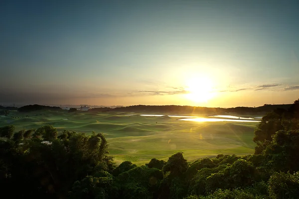 Golf paikka mukava vihreä — kuvapankkivalokuva