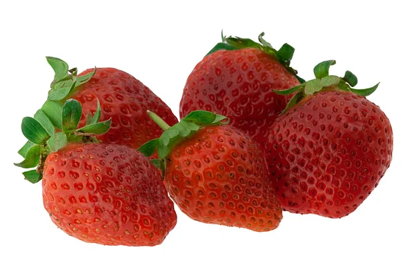 Single fresh red strawberry isolated — Stock Photo, Image