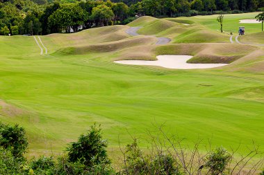 Golf yer güzel yeşil arka planı için