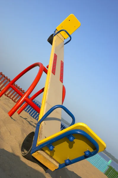 Swing on the beach — Stock Photo, Image