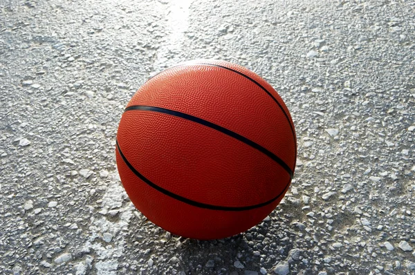 Laranja basquete — Fotografia de Stock