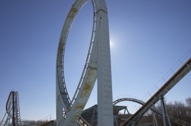 boş roller coaster