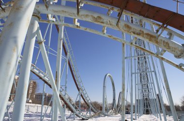 boş roller coaster