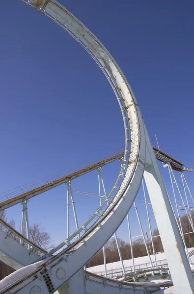 Roller-coaster in the winter — Stock Photo, Image