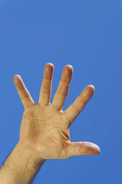 Finger spreizen — Stockfoto