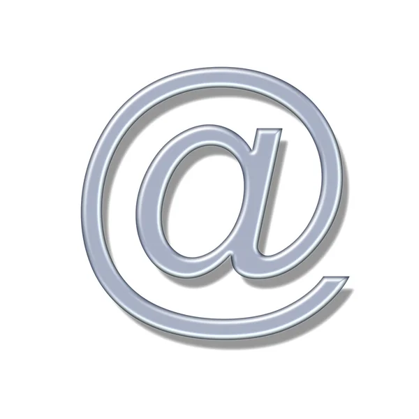 Yalıtılmış bir e-posta işareti — Stok fotoğraf
