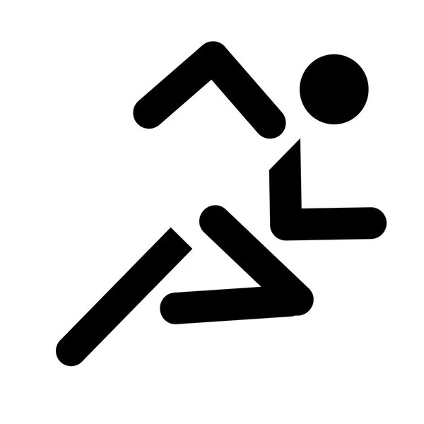 Correndo homem simbol 9 resolução mpx — Fotografia de Stock