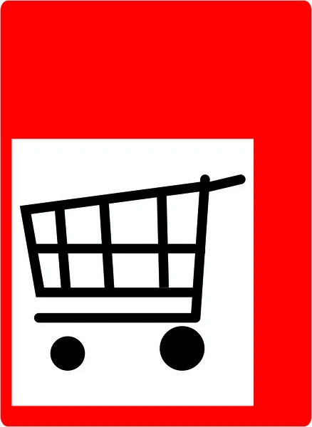 Winkelen symbool — Stockfoto