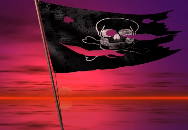 stock image Pirate flag