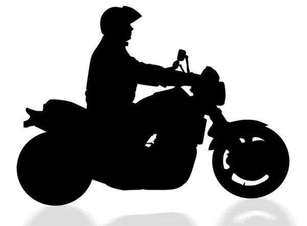 Izole motorcu — Stok fotoğraf