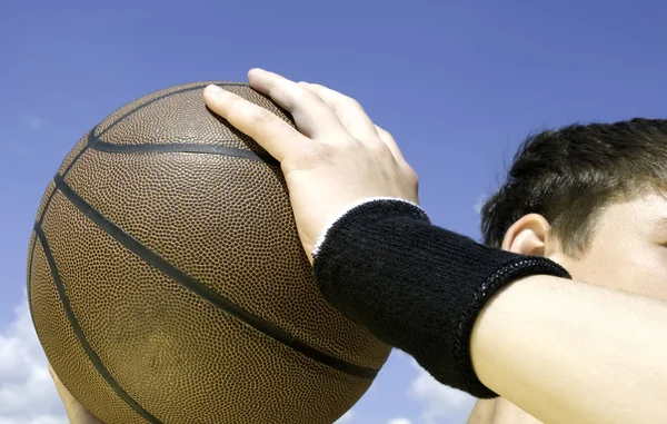 Ação de basquete — Fotografia de Stock