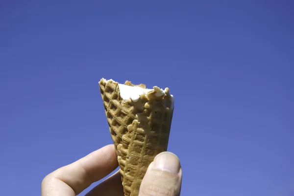 Pokousaný zmrzlina — Stock fotografie