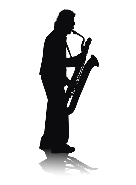Сольного саксофон — стокове фото