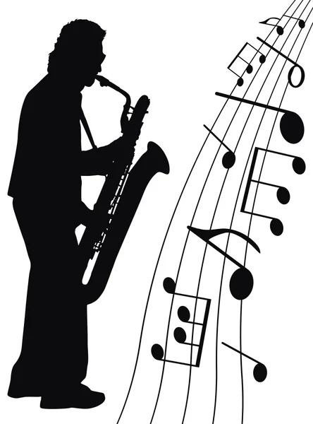 Джаз для саксофона — стоковое фото