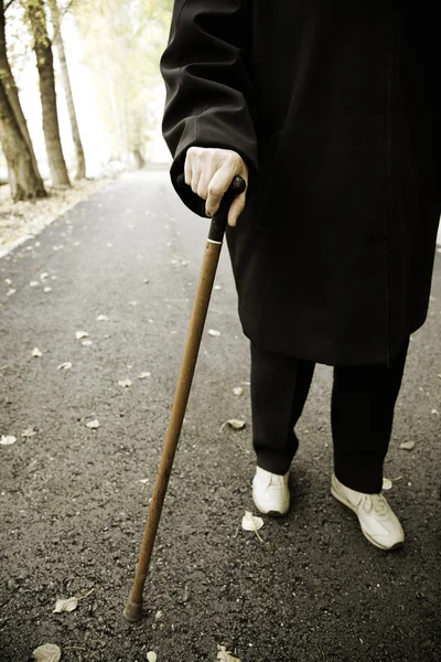 Seniorenwanderung — Stockfoto